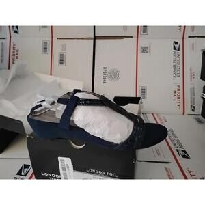 WOMENS London Fog LFW-MACEY NAVY BLUE FAB/STONES DRESS SHOE, Size 8 , (t6)